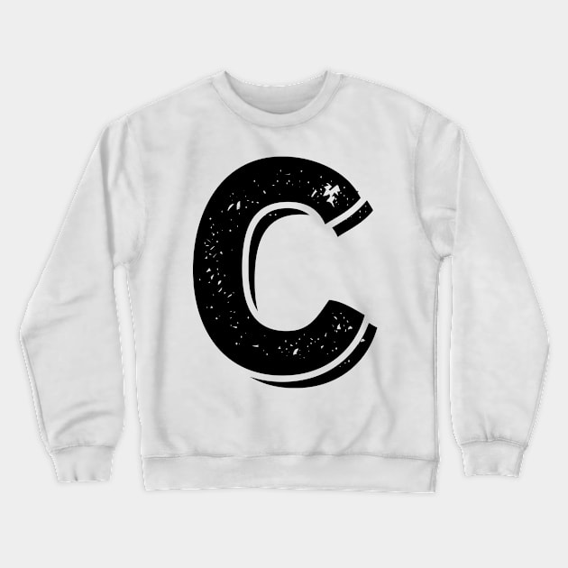 Capital Letter B Name Initial Monogram Crewneck Sweatshirt by FTF DESIGNS